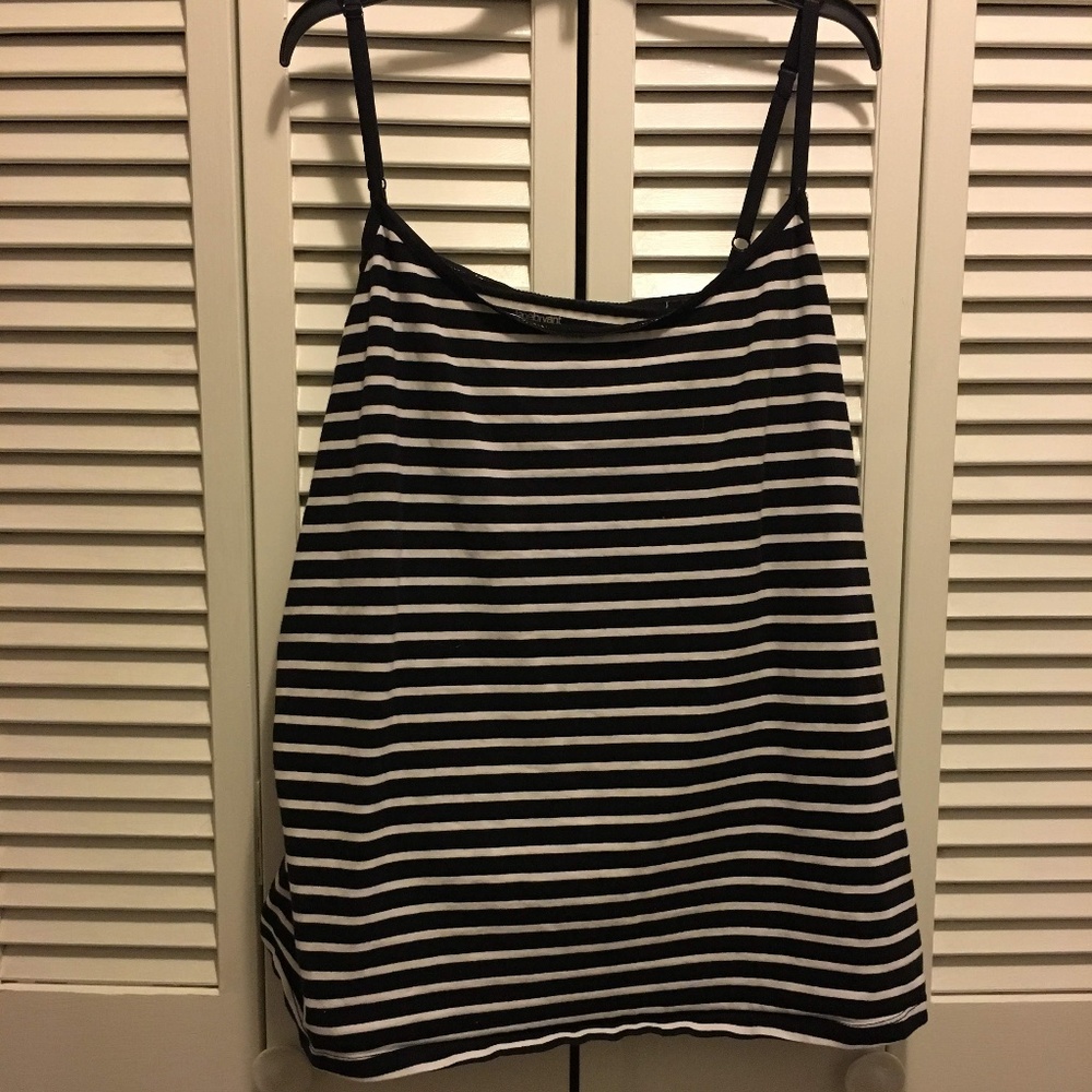 Black and white stripe cami